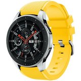 Curea ceas Smartwatch Samsung Galaxy Watch 46mm, Samsung Watch Gear S3, iUni 22 mm Silicon Yellow